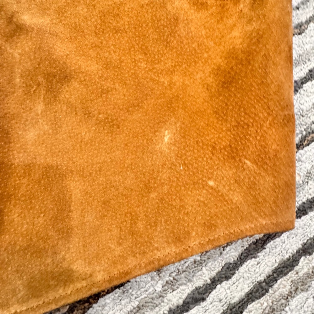 Crossing Pointe‎ Suede Leather Button Down Shirt … - image 4